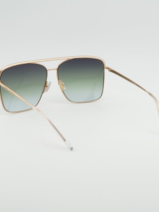 Isabel Marant IM 0118/S 0000 IB Sunglasses Gold Square Frame, Grey Green Lenses main image 8